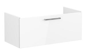 VitrA Root Flat 100cm 1 Drawer Washbasin Unit - High Gloss White